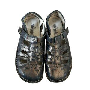 Alegria Womens Pesca Fisherman Shoes Mary Jane Bronze Leather EU 37 US 7-7.5